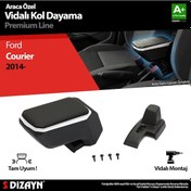 Resim S-dizayn Ford Courier Kol Dayama Kolçak Abs Vidalı Gri 2014 Üzeri 