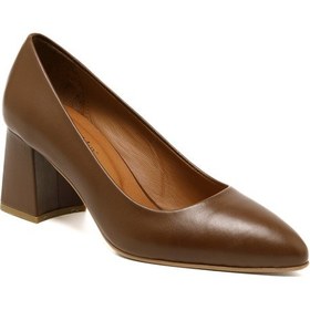 Resim Topuklu/ Stiletto Kadın Mar-25y-166-512 John May Taba Cilt Taba 