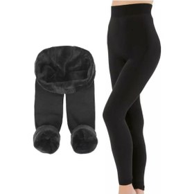 Resim Larosa Lingerie Kadın Siyah Peluş Taytsiyahs-M Siyah 