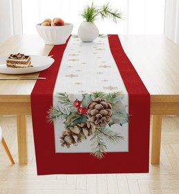 Resim Evmila Yeni Yıl Desenli Runner Modeli - 40x140 cm 