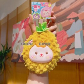 Resim Silver1 Peluş Bebek Aşk Düğmesi Çanta Kolye Sevimli Biblolar Bebek Çekicilik Küçük Kolye Anahtarlık (Yurt Dışından) 