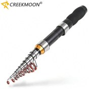 Resim Creekmoon Taşınabilir Mini Seyahat Döner Olta - Teleskopik, Karbon Fiber, Uçlu Karp Besleyici, 1M/1.2m Olta, Güçlü Yay Eylemi, Deniz ve Tekne Balıkçılığı İçin İdeal, Karp Balıkçılığı Olta 