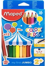 Resim Maped Color'peps 12'li Jumbo Kuru Kalem Boya Seti 