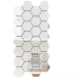 Resim Geeroyoo Modern Akrilik Ayna Duvar Çıkartmaları - Salon Ve Koridorlar İçin Şık Dekorasyon Seti 12 Adet, 4.6x4.6 Cm 