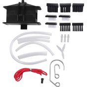 Resim Pabiflo Motosiklet Zincir Temizleme Makinesi Seti Fırça Dişli Temizleyici Aracı Siyah (Yurt Dışından) 