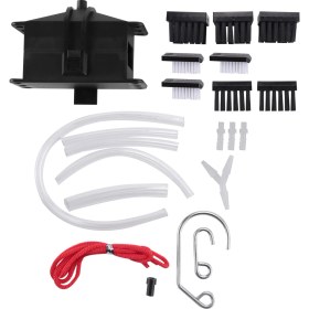 Resim Pabiflo Motosiklet Zincir Temizleme Makinesi Seti Fırça Dişli Temizleyici Aracı Siyah (Yurt Dışından) 