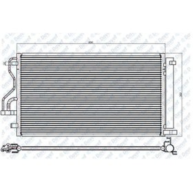 Resim Klima Radyatoru Kondenser Kia Sportage-Ix35 2010- 504607955 