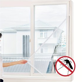 Resim 2 adet Set - (Ekran + Yapıştırıcı) Kolay Kesilebilir Kendinden Yapışkanlı Sivrisinek Ekranı, Kendinden Yapışkanlı Sivrisinek Ağı, Yapıştırıcı ile DIY Görünmez Ekran, Sivrisinek ve Böcek Koruma Ağı 