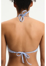 Resim Penti Açık Mavi Reverse V Bikini Üstü 