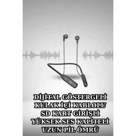 Resim Zero Land Hnrlishp Alarm ve Titreşim Özellikli Akıllı Saat ve Mikrofonlu Kablolu Bluetooth Kulaklık 60 Saat 