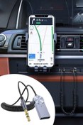 Resim Buffer ® Araba Için Telefon Konuşma Müzik Dinleme Bluetooth Aux Alıcısı Wireless Araç Kiti 