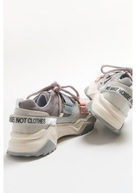 Resim Luvishoes Luvi Shoes Lulen Buz Multi Sim Yazılı Cırtlı Kadın Spor Sneakers Buz - Pembe - Mavi Çok Renkli 