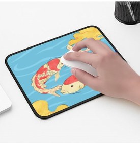 Resim Ying Yang Balık Tasarımlı 33x28 Cm Mousepad Kaymaz Taban Rahat Konforlu Mouse Pad 