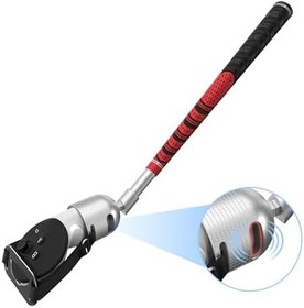 Resim VR Golf Club Attachment for Meta Oculus Quest 3/2, Unblock Signal & Tilt up Aluminum VR Golf Club Handle with 1:1 Molded Controller Adapter& Fixed Plate, Golf Grip Accessories for Right Hand, Red 
