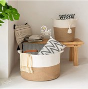 Resim HomeTurko Jüt, Hasır, Kirli Çamaşır Sepeti, Kirli Sepeti, Banyo Sepeti, Oyuncak Sepeti, Mutfak Sepeti 
