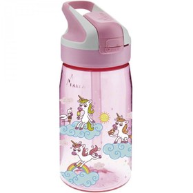 Resim Laken Tritan Oby Şişe 0,45l - Popicorns Unisex Çocuk Pembe Matara 