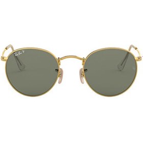 Resim Ray-Ban Round RB3447 Yuvarlatılmış Kare Altın Polarize Erkek Güneş Gözlüğü 
