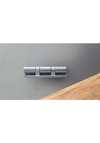 Resim 90 Mm Pvc Pimapen Antrasit Gri Quick Çelik Kapı Menteşe 15 Adet 
