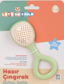 Resim Let's Be Child Tekli Hasır Çıngırak - Yeşil 