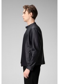 Resim Dericlub Ronaldo Tafta Gerçek Deri Erkek Ceket Lacivert (550881659) Lacivert 