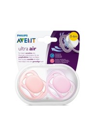 Resim Philips Avent Scf24520 Ultra Air Emzik 0-6 Ay Renkli Kız Gülkurusu 