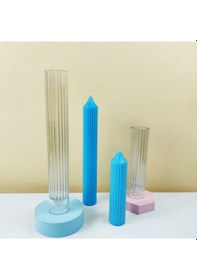 Resim Shineyee Plastik Mum Kalıbı, Kilise Tavanlı Dişli Desenli, Kolay Çıkarma, Yüksek Parlaklık, El Yapımı Dıy, Çok Boyutlu Ф3.5x15.35cm 