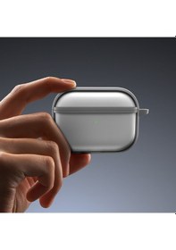 Resim Apple Uyumlu AirPods Pro 3 Kılıf Benks Mist Protective Sert Pürüzsüz Kılıf Gri Gri 