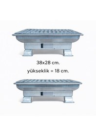 Resim Piknik Mangalı Sabit Ayaklı - 1011 Açık Gri 