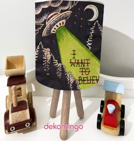 Resim dekomingo UFO DESEN AESTHETIC HIPPIE BEBEK VE ÇOCUK ODASI 