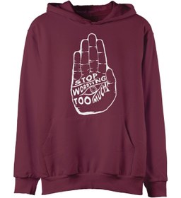 Resim almicrab Stop Worrying Too Much Hoodie 