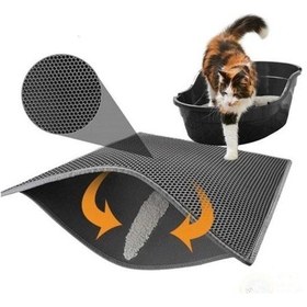 Resim Süslüpati Kedi Tuvalet Önü Paspası Büyük Boy 