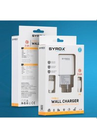 Resim (Yeni Tip) Syrox J48 Type-C Girişli 2.6 Amper Hızlı Şarj Aleti (418324625) 
