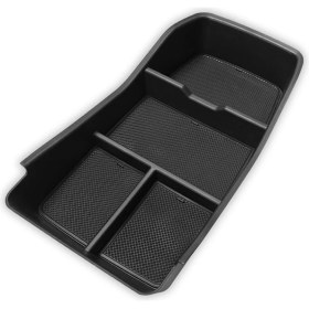 Resim Steellaar Kıa Ev9 2024 Iç Aksesuarlar Için Alt Merkez Konsol Organizatör Tepsi Saklama Kutusu (Yurt Dışından) 