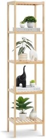Resim Digithome Bambu 5 Raflı Çok Amaçlı Organizer Mutfak Rafı Banyo Düzenleyici Raf Mio-002 