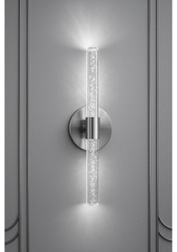 Resim Bhbackhome Bubbleflux Large Şık Tasarım Modern Ledli Aplik 51 Cm Gümüş Elektrikli Kumandalı Gümüş 