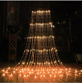 Resim Sunlight 2x3m Yağmur Perde Led Aydınlatma 5 Modlu Kırmızı 