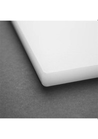 Resim Türkay 50x30x2 Cm Polietilen Kesme Tahtası Kesim Levhası Naturel/beyaz 4733 