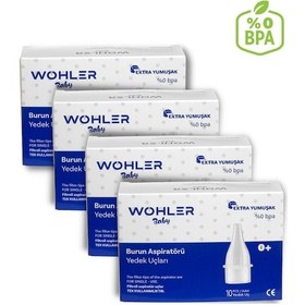 Resim Wohler Nazal Burun Aspiratörü Yedek Uç 10'lu 40 Adet 