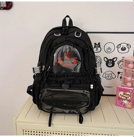 Resim Honeybeeshop Siyah Kadınlar İçin Hafif Bej Büyük Kapasiteli Seyahat İş Çantası Ayarlanabilir Askılar Siyah 