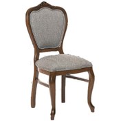 Resim Bengimobilya Zus513 Avangart Model Klasik Torna Aslan Ayak Sandalye Kırçıl Gri 