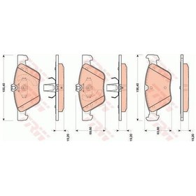 Resim TRW GDB1815 Fren Balatası Ön Mercedes W211 02-09 