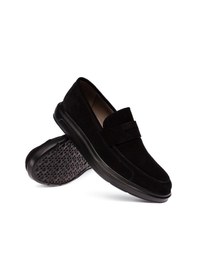 Resim Deery Hakiki Süet Siyah Comfort Erkek Loafer Siyah 