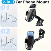 Resim 1 adet Araba Tutucu Popüler Araba Telefon Tutucu Emme Kupası Geri Çekilebilir Telefon Tutucu Merkez Konsol Cam Emme Kupası 