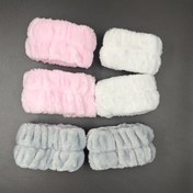 Resim 99 adet/1 adet Mikrofiber Yüz Yıkama Bileklikleri - Kadınlar için Emici Spandex Yeniden Kullanılabilir Makyaj Çıkarıcı Bileklikler, Yumuşak Nazik Açık Bej, 4 Renk (Pembe, Beyaz, Açık Gri, Koyu Gri), Kokusuz 