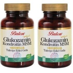 Resim Balen 2 Kutu Glukozamin Kondroitin Msm Boswellia Akgünlük Tablet 60 X 1200 Mg Glukosamin Bosvelya 