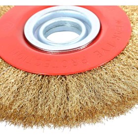 Resim Rico HT Profesyonel Pas Temizliği Taş Motoru Çelik Tel Fırçası 175mm 