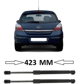Resim Opel Astra H Hb 2004-2013 Uyumlu Sağ + Sol Takım Bagaj Amortisörü 2 Adet 423mm 24463829 Bagaj Amortisörü 