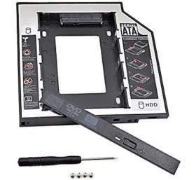 Resim SANEC® Sata HDD Harddisk Caddy Kızak Kutu SSD Notebook , Ikinci HDD Takma, 9.5 mm 
