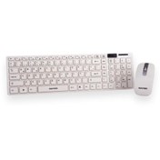 Resim RAYNOX K12 Slım Beyaz Kablosuz Klavye + Mouse Set Smart Tv Uyumlu 