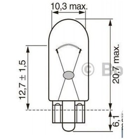 Resim 1987302241 Ampül Eco [12v] Wy5w [sarı] Dipsiz Gösterge W2.1x9.5d 